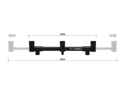 Rozťahovacia hrazda na prúty Delphin FlexiBUZZ XL - XL 25-35cm